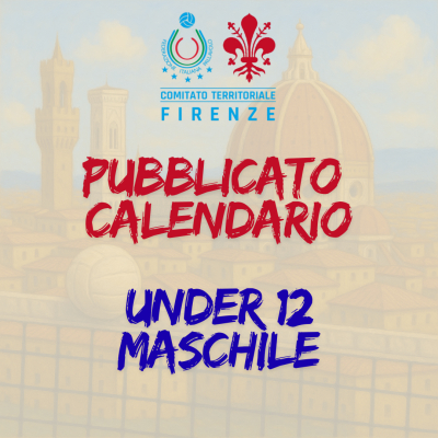 Pubblicazione Calendario Under 12 Maschile