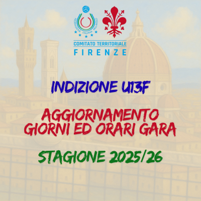 Aggiornamento Indizione Under 13 Femminile